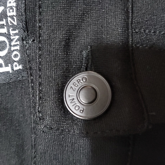 Women's like new black Point Zero pants zip side pockets size 15 straight leg - Picture 12 of 13